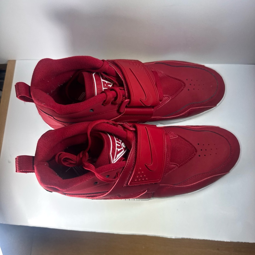 Nike Air Diamond Turf Men’s Size 11 Red High-Top Sneakers Deion Sanders - Picture 5 of 12